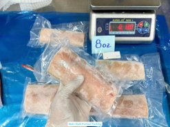 Vietnam Frozen Mahi Mahi Portion Skinless After IQF Freezing
