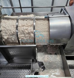 Frozen Mix Surimi refining process in Vietnam processing plant