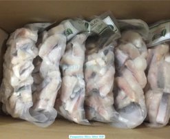 Frozen Pangasius Slice Skin On from Vietnam – Retail Vacuum Pack