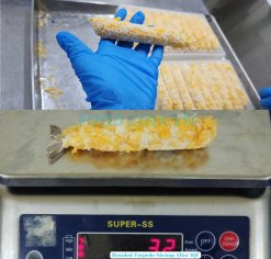 Vietnam Frozen Breaded Torpedo Shrimp After IQF Freezing