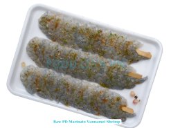 Vietnam Frozen Raw Marinate Shrimp in Foam Tray Packaging