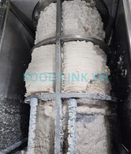 Surimi refining process inspection for consistent texture and quality