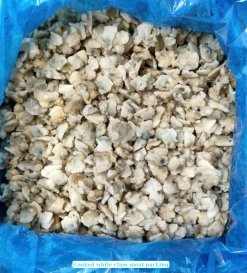 Frozen Cooked White Clam Meat bulk carton packing produced in Vietnam