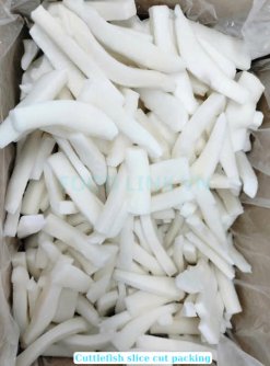 Vietnam Frozen Cuttlefish Slice Cut Final Packed for Export