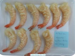 Frozen Fritter Shrimp After IQF Process in Vietnam (Sample 2)