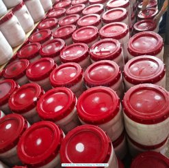 Salted baby shrimp packed in plastic plastic boxes for export from Vietnam