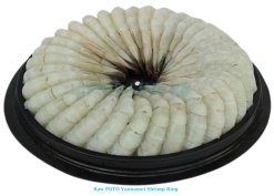 Vietnam Frozen Shrimp Ring With And Without Sauce Raw PDTO Shrimp – Final IQF Batch