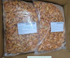 Packed Vietnam Tempura Shrimp Heads Ready for Export