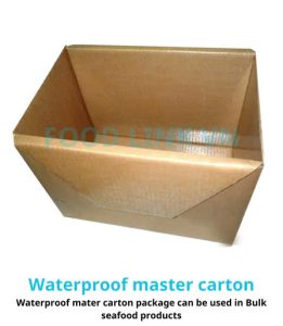 Waterproof master carton packaging design for seafood QC service