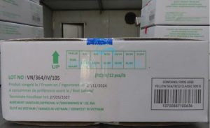 Finished product cartons ready for container loading