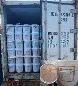Salted baby shrimp loading inspection for shipment