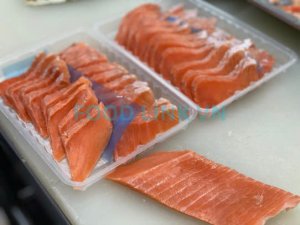 Packaged OEM fish fillets in trays