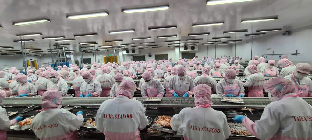 Seafood export from Vietnam processing factory producing frozen seafood for global buyers