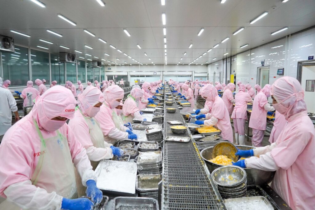 vietnam vannamei shrimp exporter processing shrimp in factory